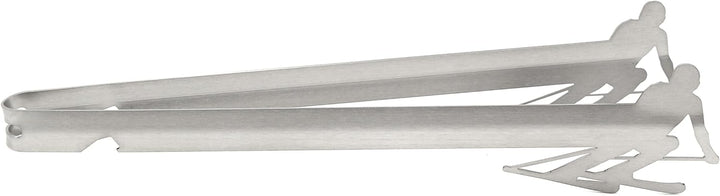 Grillzange Skifahren, spülmaschinengeeignet, Geschenkidee, Männergeschenk, Grillgeschenk, Vatertag,