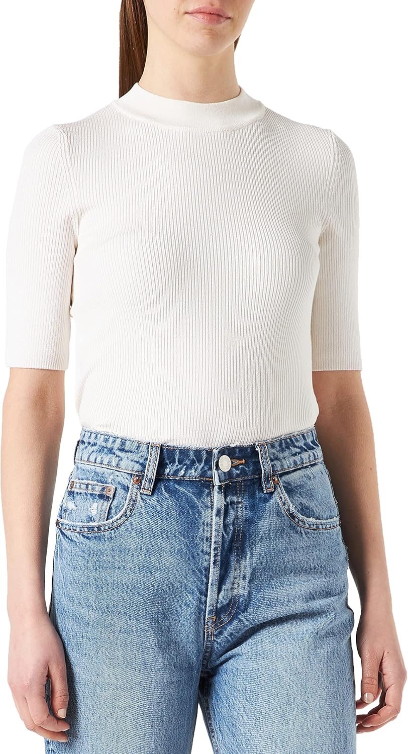 HUGO Damen Shoundyna Top L Natural102, L Natural102