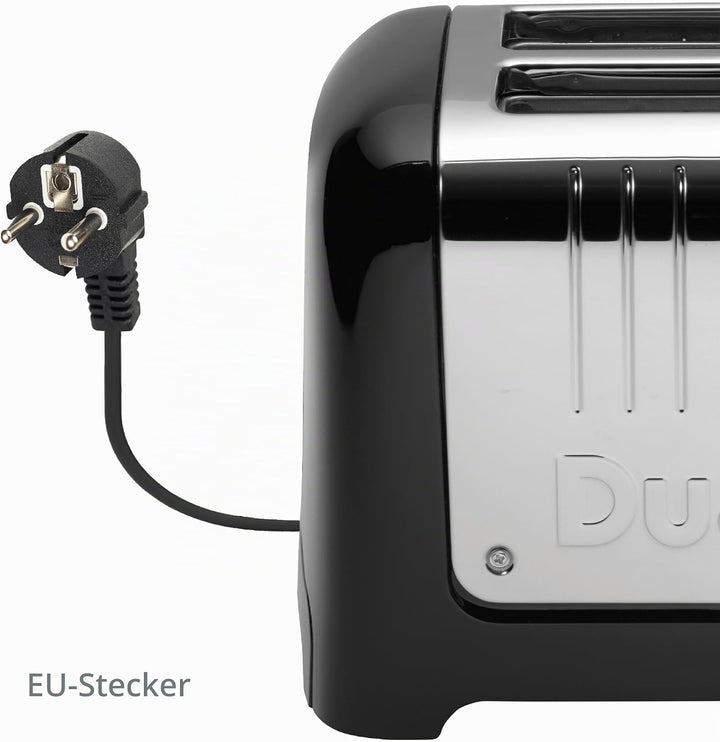 Dualit Lite 2 Scheiben Toaster - 1,1kW Toastet 60 Scheiben Toast Pro Stunde - Poliert mit Rand in Sc