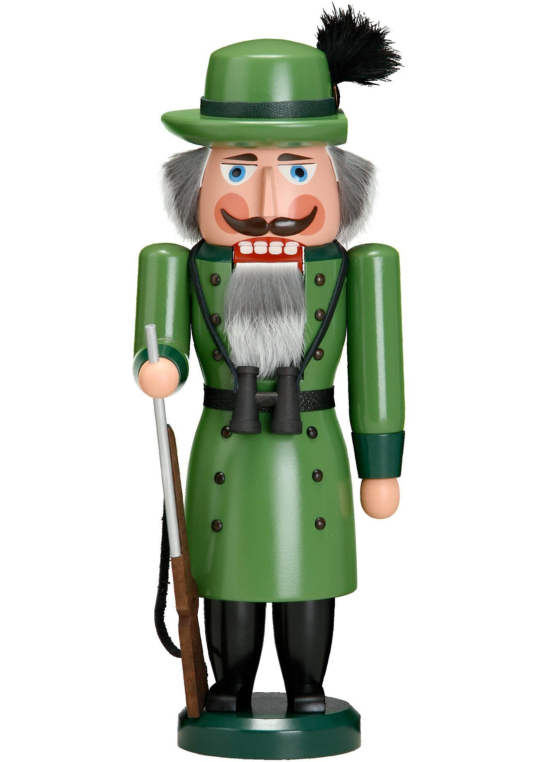 Seiffener Volkskunst | Nussknackerfigur | Förster | Nussknacker Deko Figur aus Holz | Original Erzge