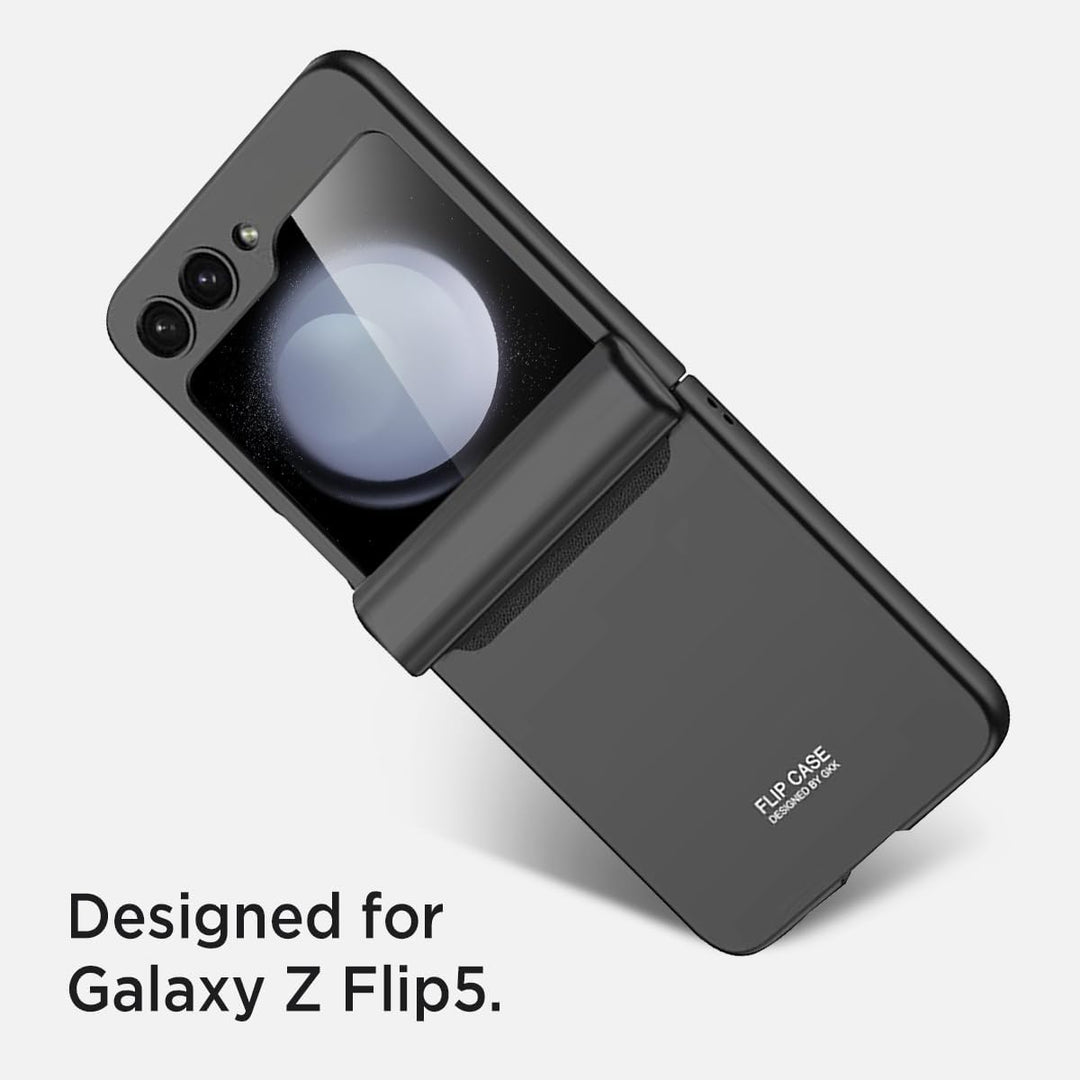 Miimall Kompatibel mit Samsung Galaxy Z Flip 5 Hülle mit Scharnierschutz Magnetischer [Externer Bild