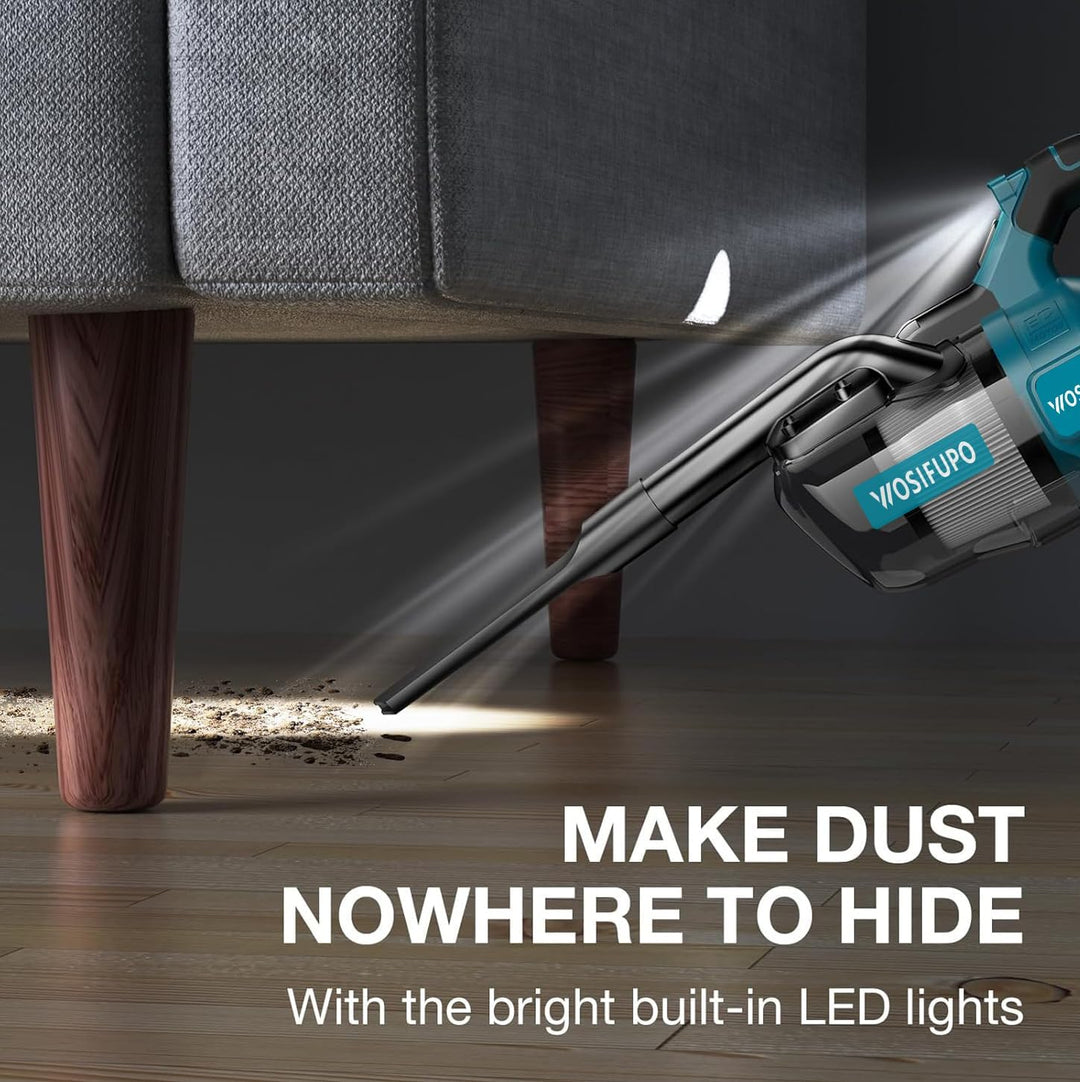 Akku Staubsauger für Makita 18V Akkus,20000Pa Leichter Staubsauger mit HEPA-Filter,5in1 Handstaubsau