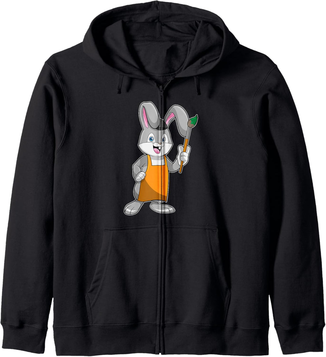 Hase Maler Pinsel Kapuzenjacke