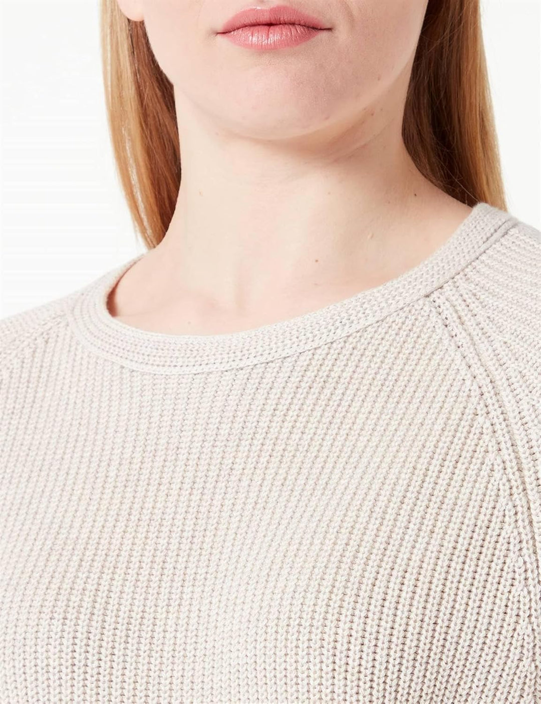Marc O'Polo Damen Strickpullover aus Bio-Baumwolle mit Rundhalsausschnitt XXS Weiss, XXS Weiss