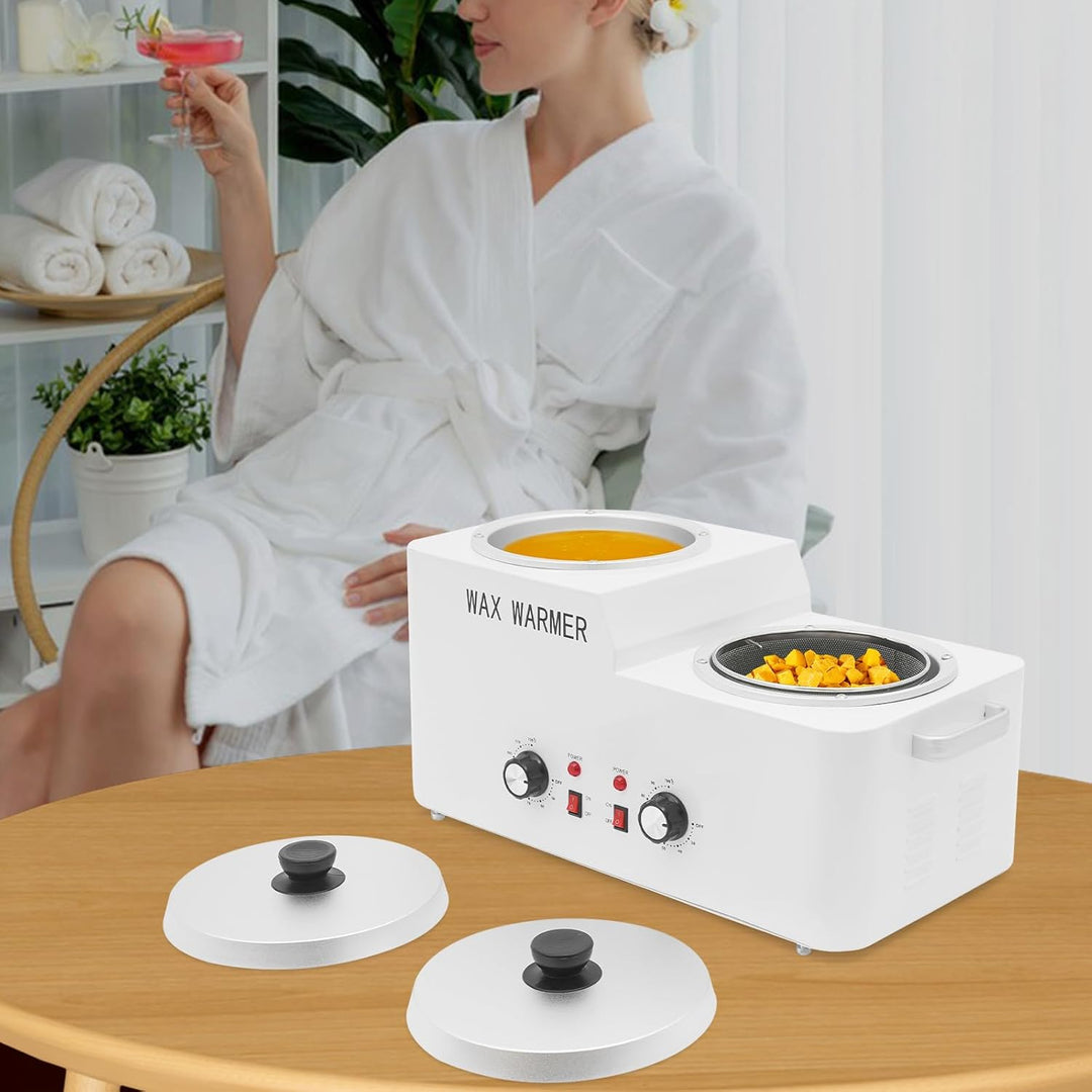 Wachswärmer Wachs Haarentfernung Doppelte Topf 600W 220-240V Elektrischer Wachsschmelzer 9L 50-120°C
