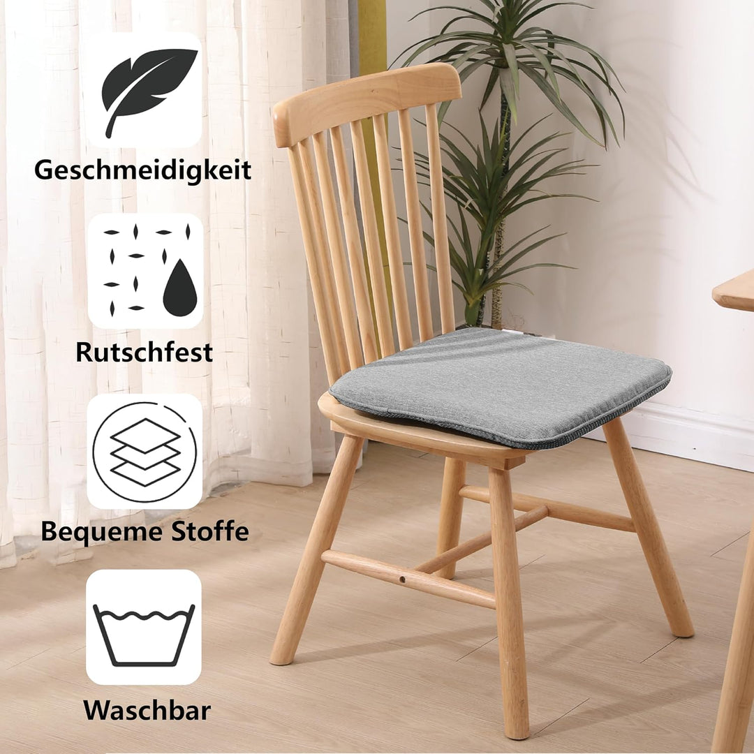 RACE LEAF 2er Set 40,5x40,5 cm Memory Foam Slow Rebound Sitzkissen Indoor Household Sitzkissen Wasse