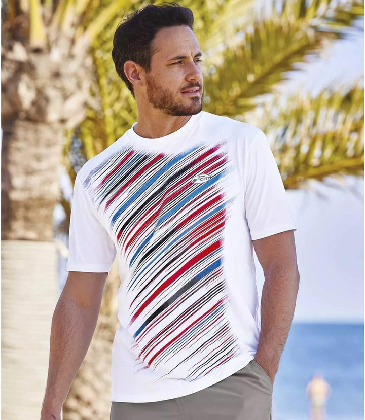 ATLAS FOR MEN - 3er-Pack Herren T-Shirts - Rundhalsausschnitt - Kurze Ärmel - Verfügbar in grossen G