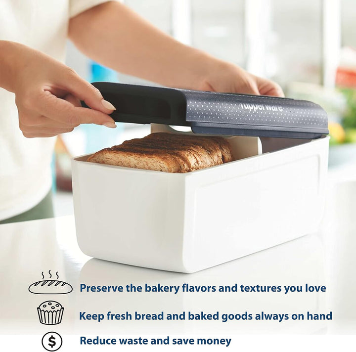 Tupperware Brotbehälter und Brotkasten für Brot, Gebäck, Bagels und mehr, CondensControl - Feuchtigk