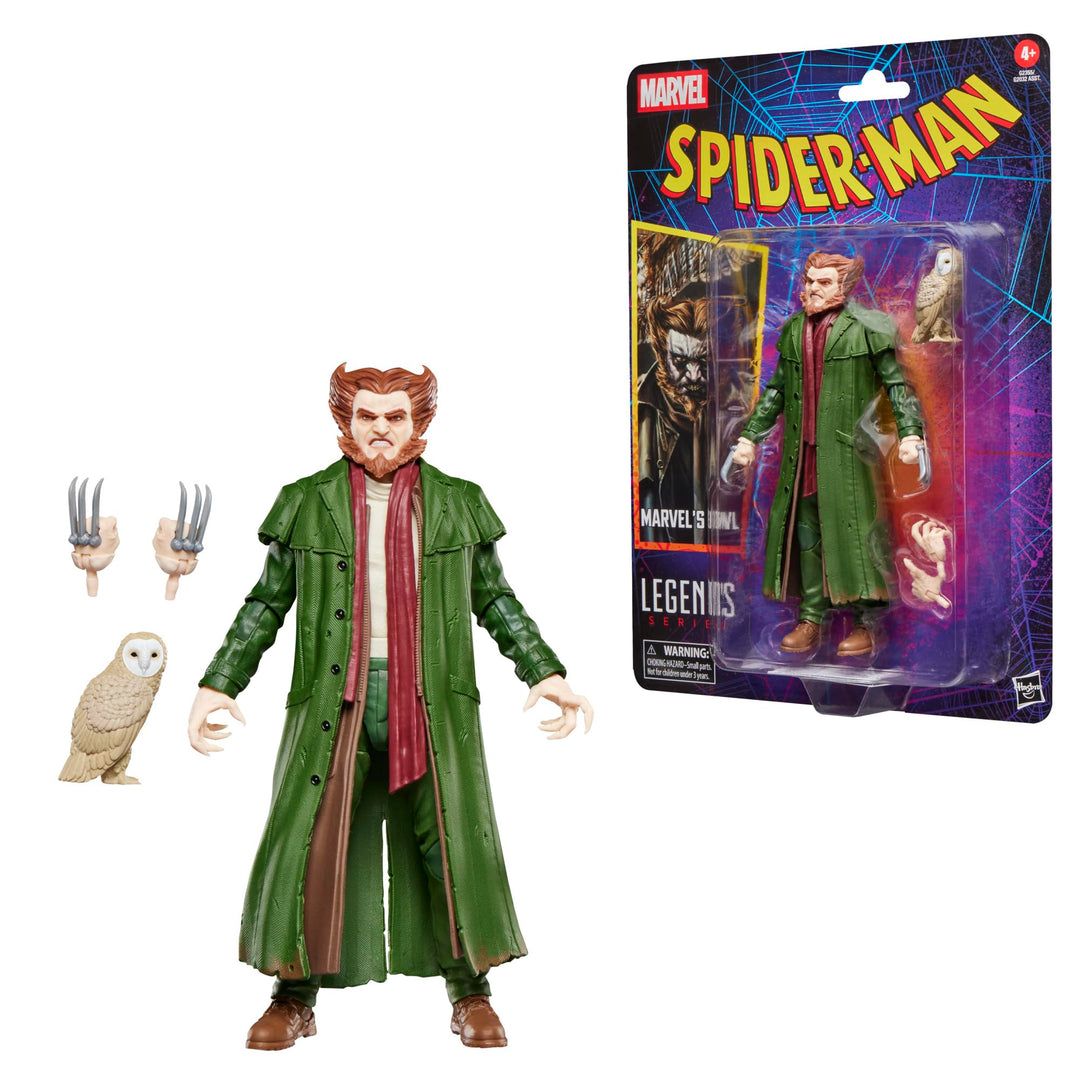 Marvel Legends Series Marvel’s Owl, Retro Spider-Man Comics Action-Figur zum Sammeln, Skala 15 cm Ma