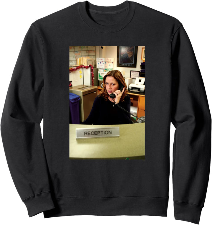 The Office Pam hält Telefon Sweatshirt