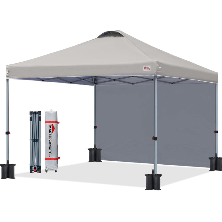 MASTERCANOPY Pop-up-Pavillon Faltpavillon Festzelt mit Entlüftung & 1 Seitenwand/Seitenteil für Mark