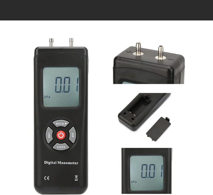 Differenzdruck Messgerät Grosses LCD Digital Manometer TL100 Handheld Multifunktionales Differenzdru