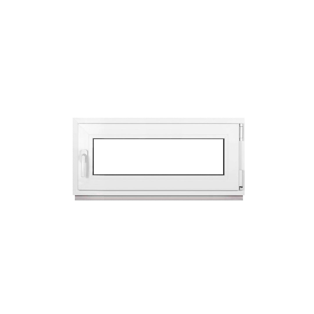 Kellerfenster Fenster Kunststofffenster Weiss Breite x Höhe 110 x 45 cm (1100 x 450 mm) 3-Fach (32 m