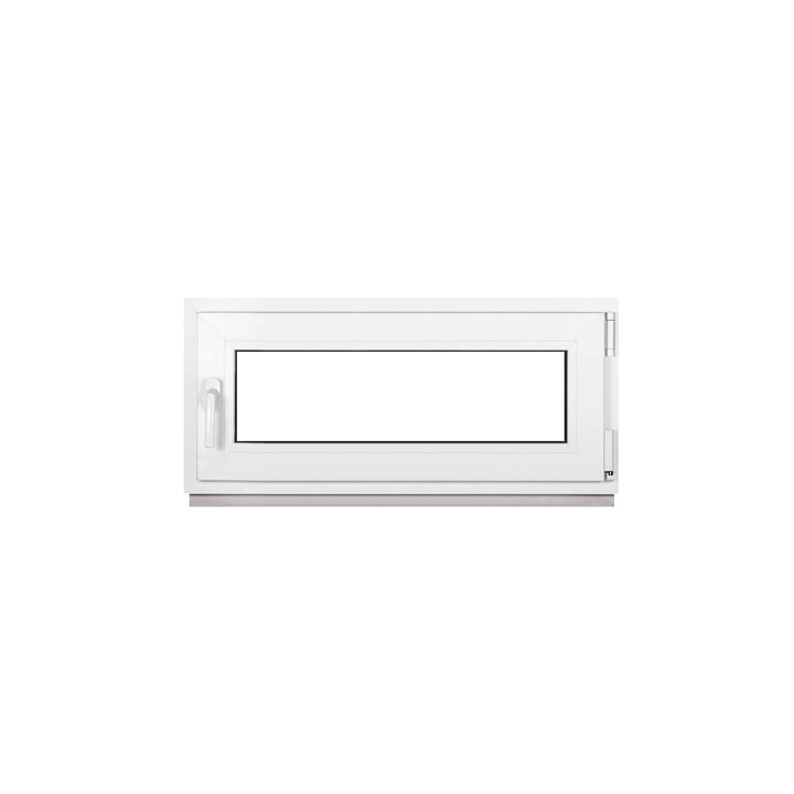 Kellerfenster Fenster Kunststofffenster Weiss Breite x Höhe 110 x 45 cm (1100 x 450 mm) 3-Fach (32 m