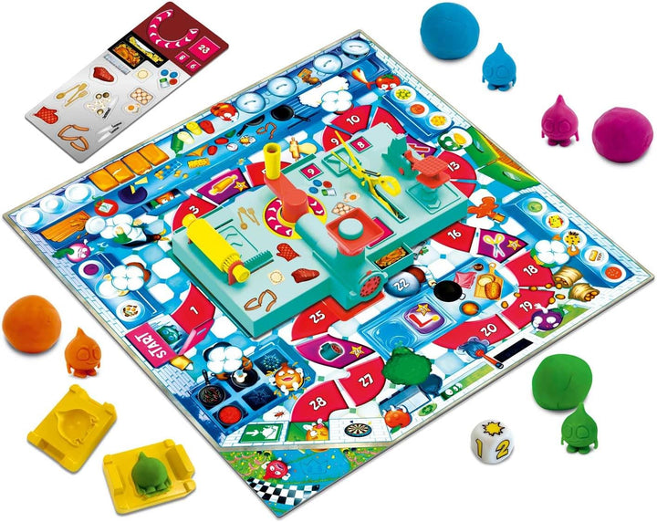 CRAZE Board Game Kitchen Escape – Zwiebel-Zerstörungsspiel mit Kinderknete für die ganze Familie, Br