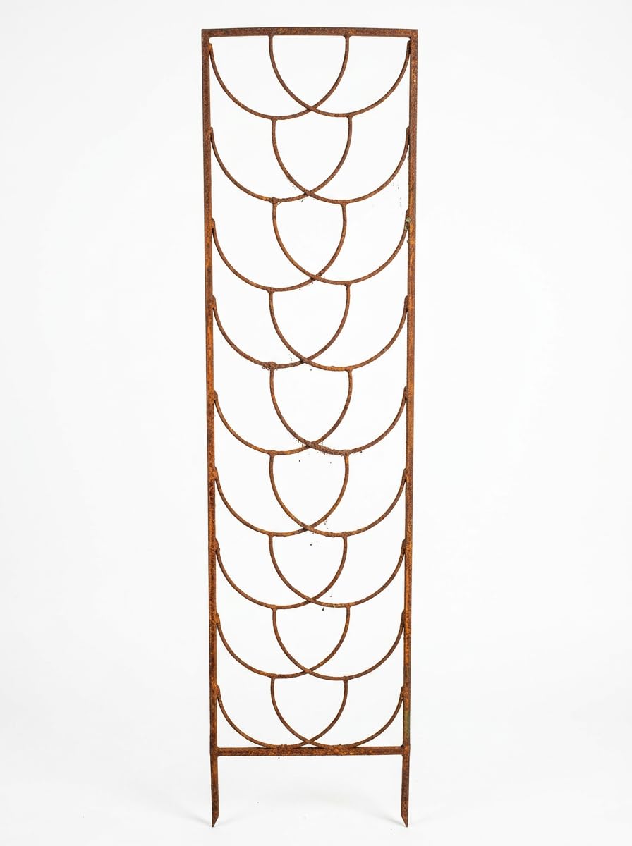 Kapaga - Rankgitter Rost 200 cm - Rankhilfe Garten - Staudenhalter - Blumenhalter - Rankengewächs Pf