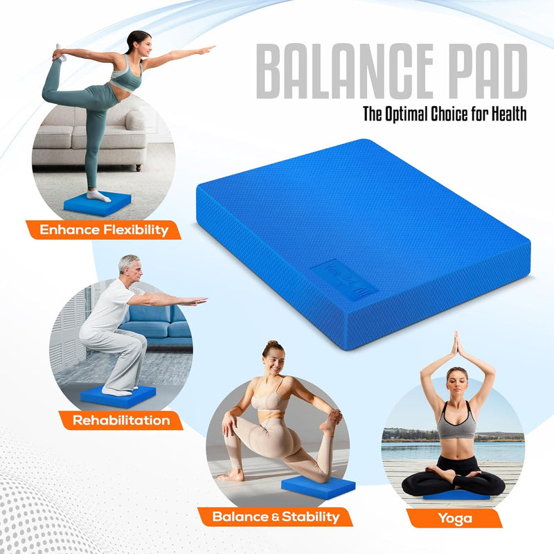 Yes4All Balance Pad L XL inkl, Bevorzugtes Balancekissen für Stabilität; Gleichgewichtskissen für Fi