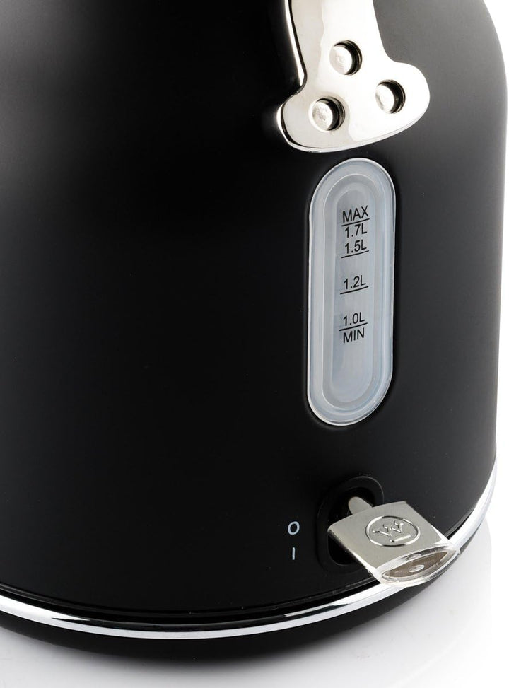 Westinghouse Retro-Wasserkocher, 1,7 L, elektrischer Wasserkocher, BPA-frei, mit Kalkfilter, 2200 W,