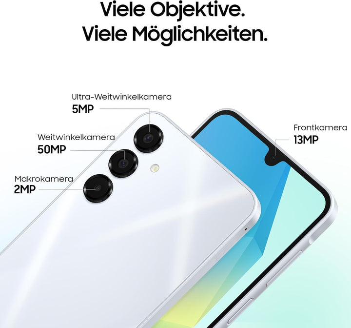 Samsung Galaxy A16 5G Smartphone ohne Vertrag, Handy mit Android, 50-MP-Hauptkamera, 16,91 cm / 6,7"