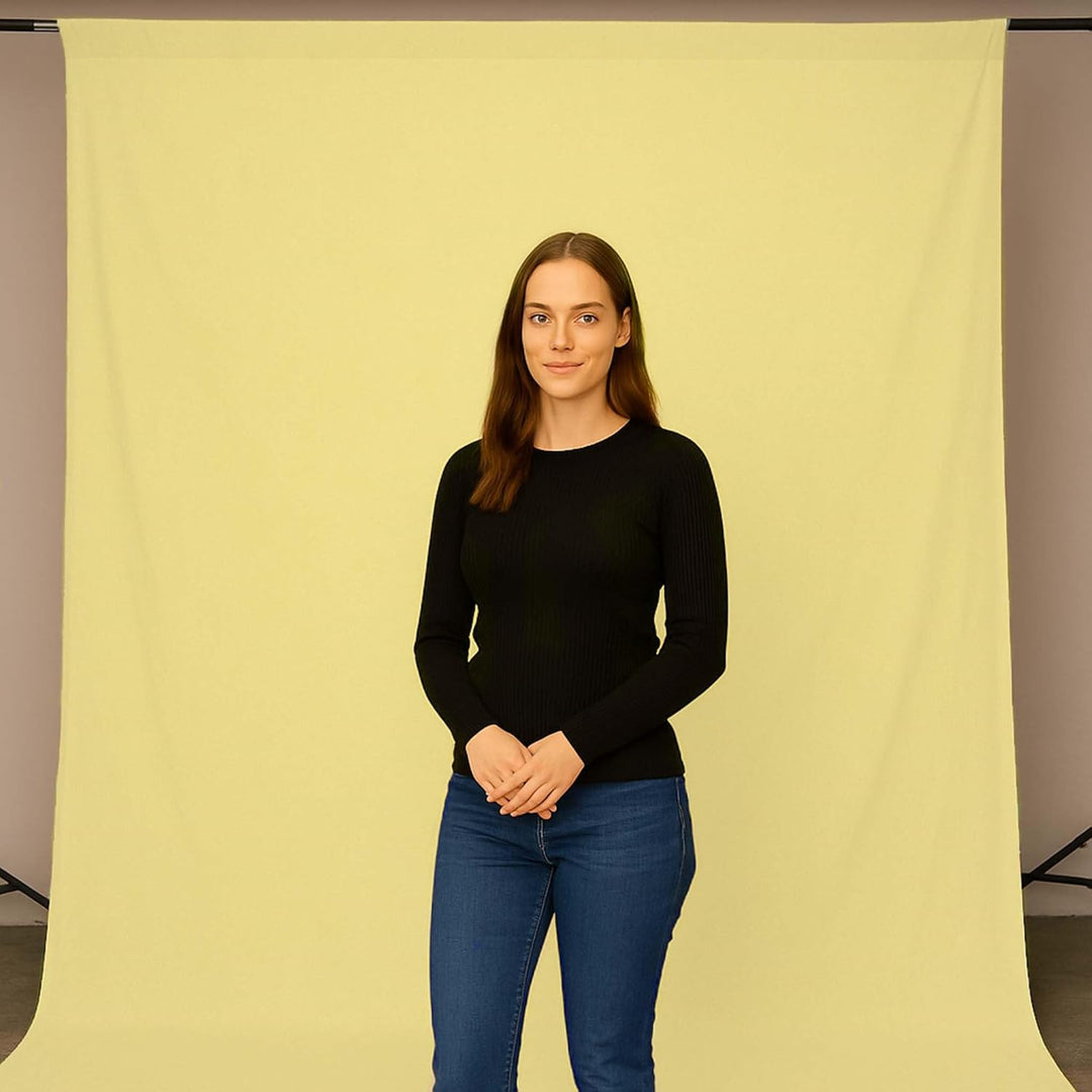 Walimex Stoffhintergrund 2,85 x 6m popcorn/gelb, popcorn/gelb