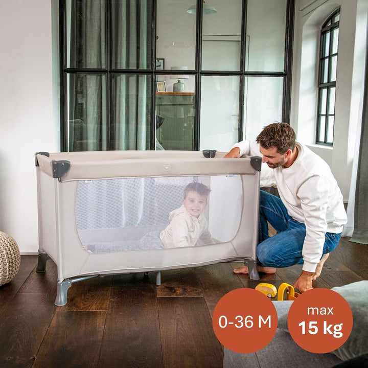 Hauck Reisebett Dream N Play 120 x 60 cm, für Babys und Kinder ab Geburt bis 15 kg, Leicht, Kompakt