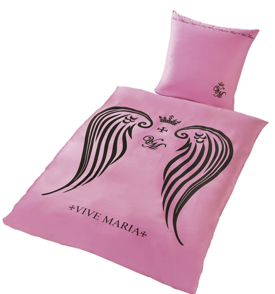 Global Labels G 32 700 VM1 115 Mako-Satin Bettwäsche Vive Maria rosé 135 x 200 cm Bettbezug und 80 x
