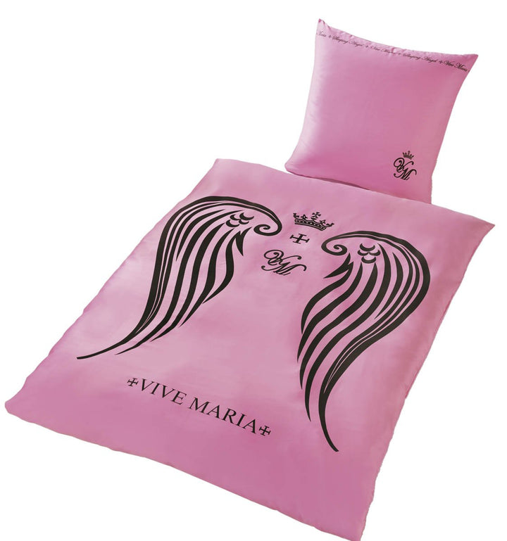 Global Labels G 32 700 VM1 115 Mako-Satin Bettwäsche Vive Maria rosé 135 x 200 cm Bettbezug und 80 x