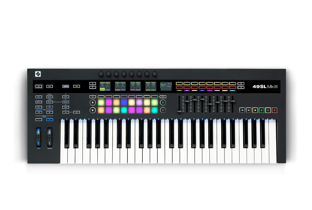 Novation 49SL MkIII MIDI-Controller-Keyboard mit 49 Tasten und Sequenzer sowie DAW-Integration