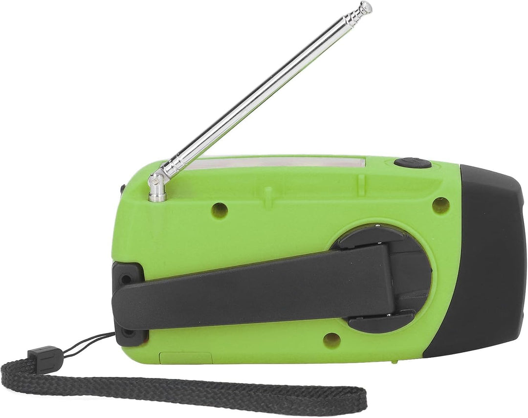 Solar Radio, Hand Kurbelradio 1200-mAh Batterie Power Notfallradio mit Laterne, Tragbare USB Aufladu