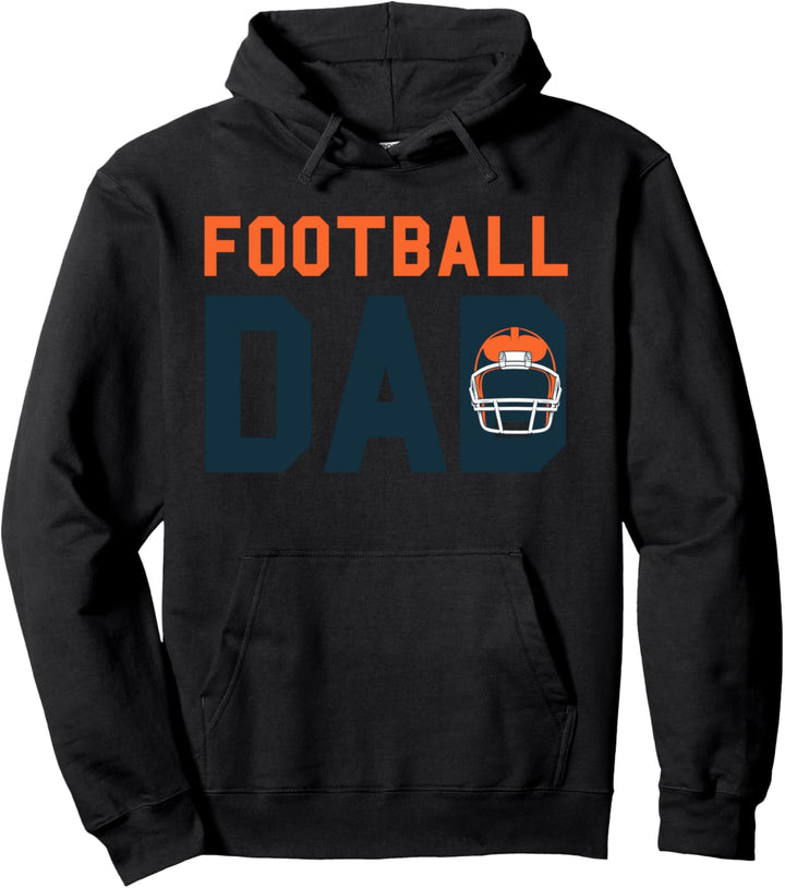 Football Dad Fathers Day American Football Sport Tournamet Pullover Hoodie