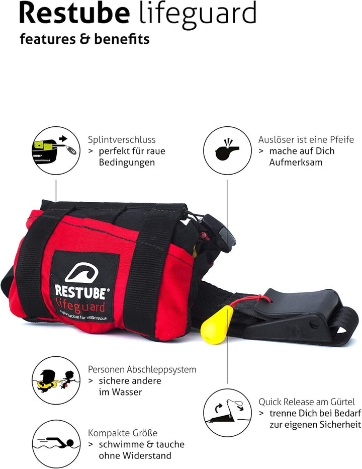 Restube Unisex-Adult Beach Schwimmboje aufblasbar
