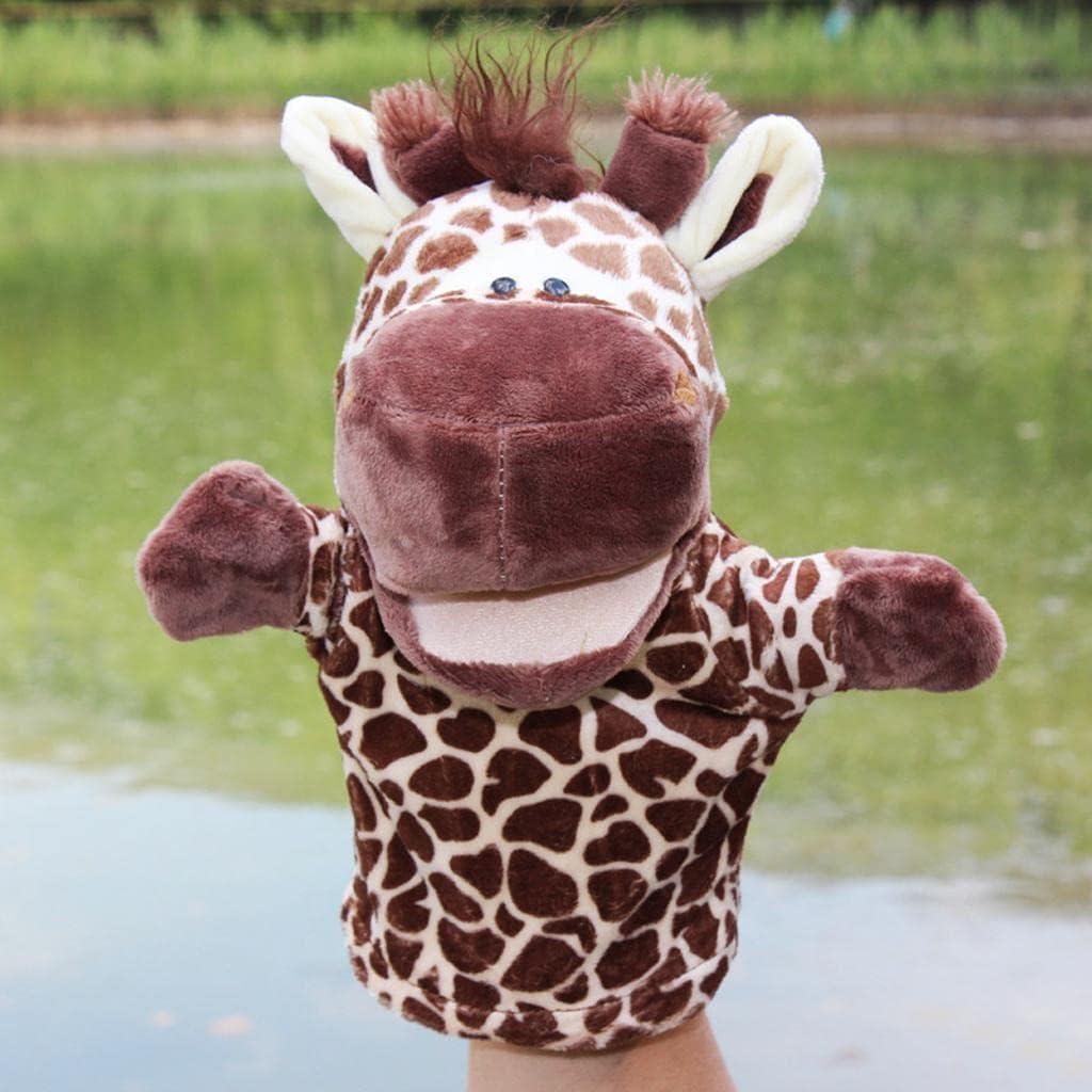 Sharplace 2 Stück Handpuppen Tierhandpuppen für Kinder Plüschtiere Erzählen Geschichte, Unterrichten