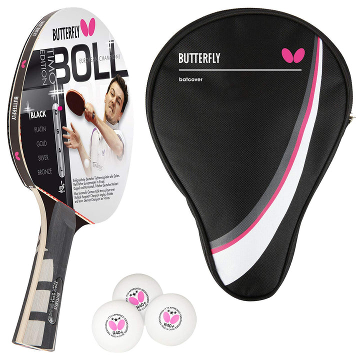 Butterfly® Timo Boll Black 85030 Tischtennisschläger | Tischtennis Racket Bat Profi Wettkampfschläge