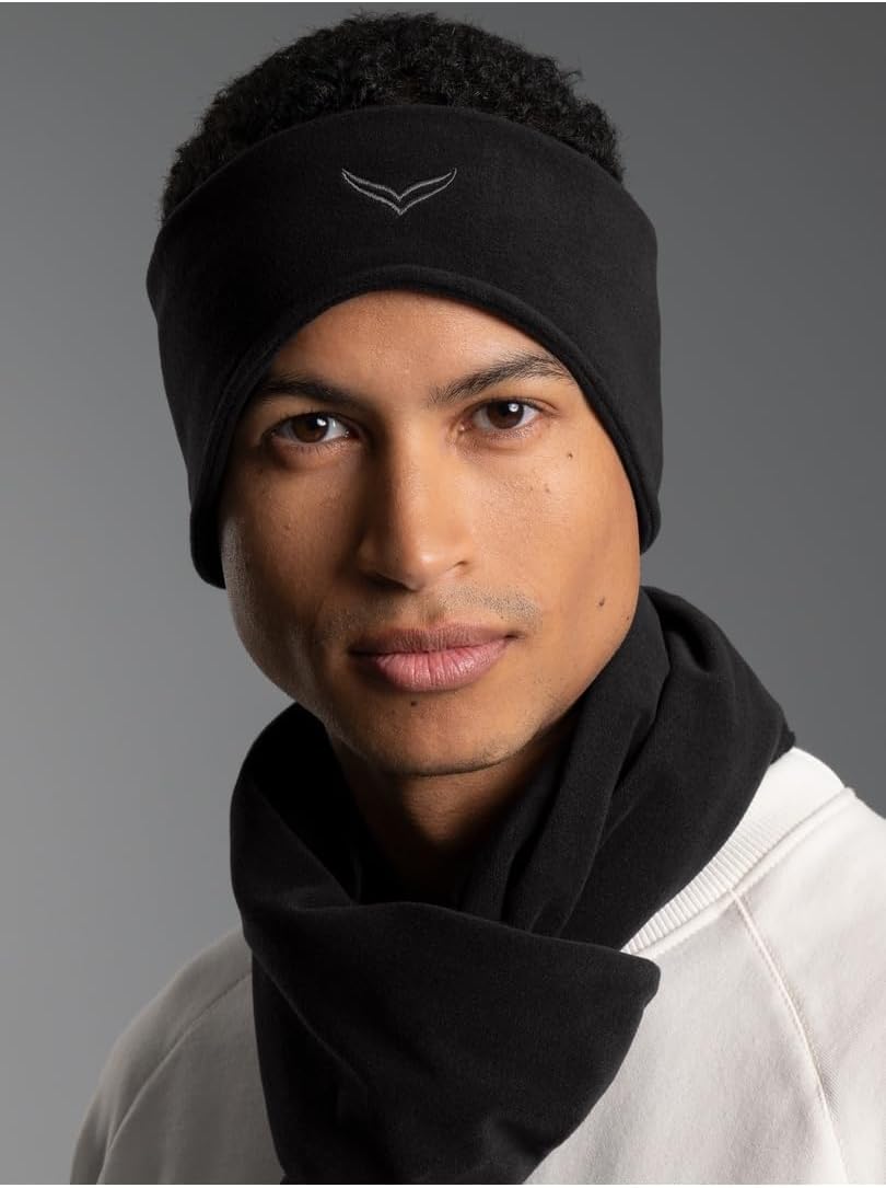 Trigema Herren Fleecestirnband L Schwarz, L Schwarz