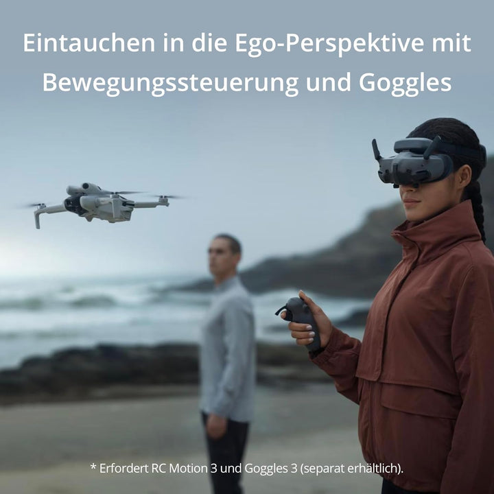 DJI Mini 4 Pro (DJI RC-N2 Fernsteuerung), faltbare Mini-Drohne mit 4K HDR-Videokamera für Erwachsene