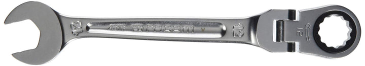 Facom 467BF.12 Maulschlüssel mit Ratsche, metrisch, silber, 12 mm, 12 mm