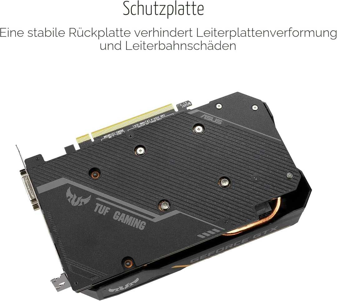 ASUS TUF NVIDIA GeForce GTX 1660 TI 6G Gaming Grafikkarte (PCIe 3.0, 6GB GDDR6 Speicher, HDMI 2.0b,