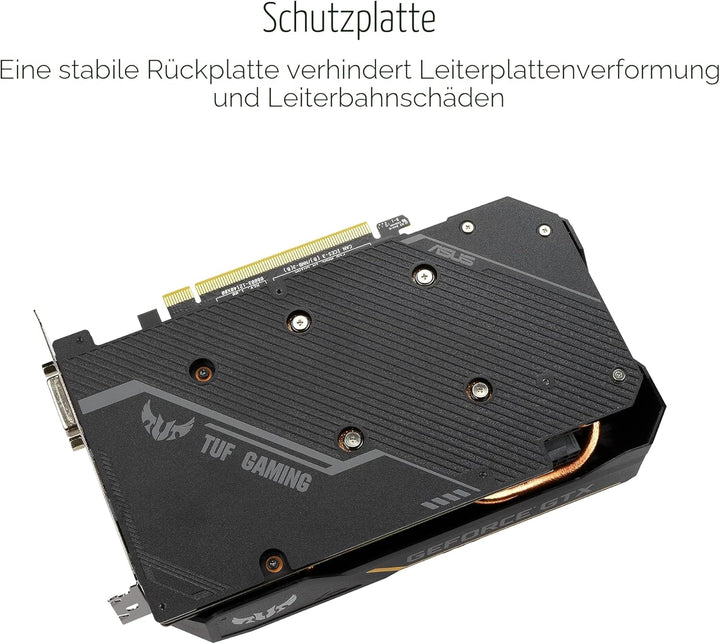 ASUS TUF NVIDIA GeForce GTX 1660 TI 6G Gaming Grafikkarte (PCIe 3.0, 6GB GDDR6 Speicher, HDMI 2.0b,