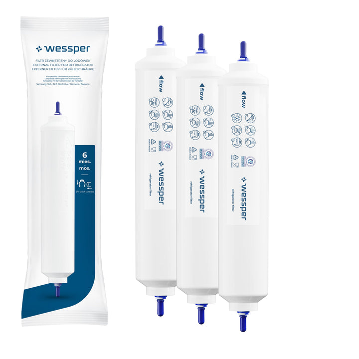 Wessper Kühlschrank Wasserfilter Ersatz für Samsung Side By Side, LG, AEG, HAIER, Whirpool, DA29-101