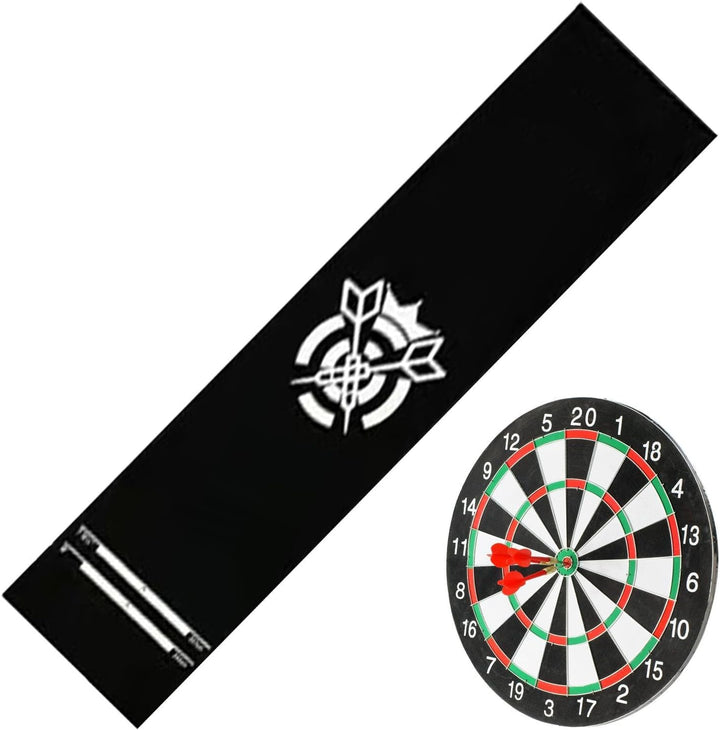 Darts Matte Mit Abwurflinie | Tragbar Mit Eingezeichneter Abwurflinie Und Kristallsamt-Oberfläche,Da