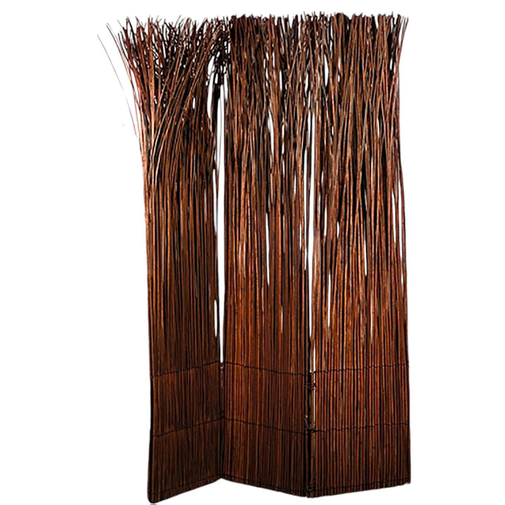 Design RAUMTEILER Nature | 160x120 cm (LxB), Weidenholz, braun | Raumtrenner, Trennwand, Paravent, B