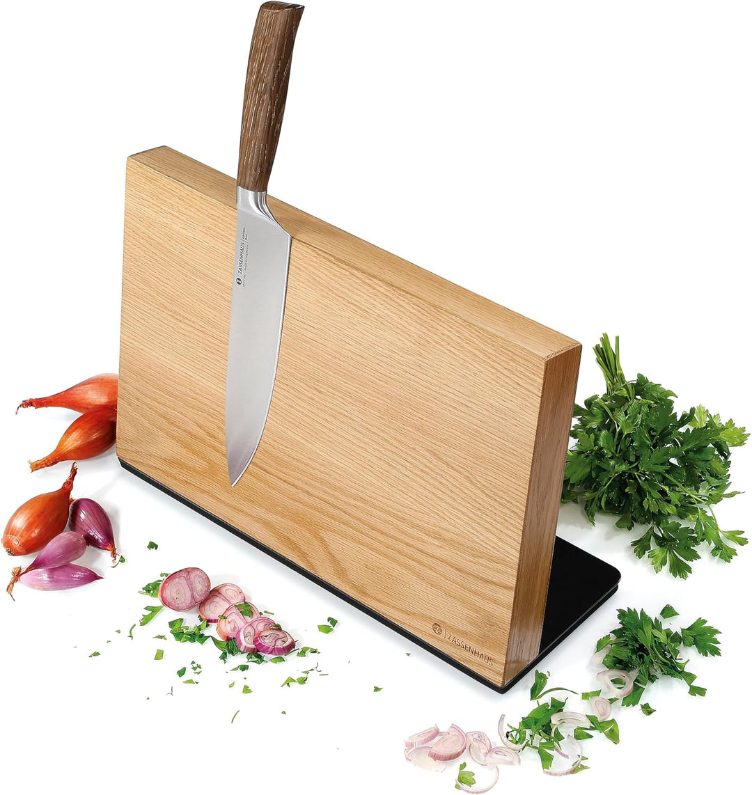 Zassenhaus Magnet-Messerblock STUDIO | Für 8 Messer | Holz-Messerhalter magnetisch | Für Fleischmess