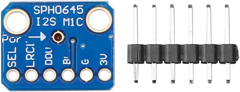 TECNOIOT 2 STÜCKE SPH0645 I2S MEMS Mikrofon Breakout Sensor Board Modul SPH0645LM4H DC 1,6-3,6 V