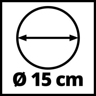 Einhell Original rotierende Waschbürste Hochdruckreiniger-Zubehör (Durchmesser 15 cm, passend für Ei