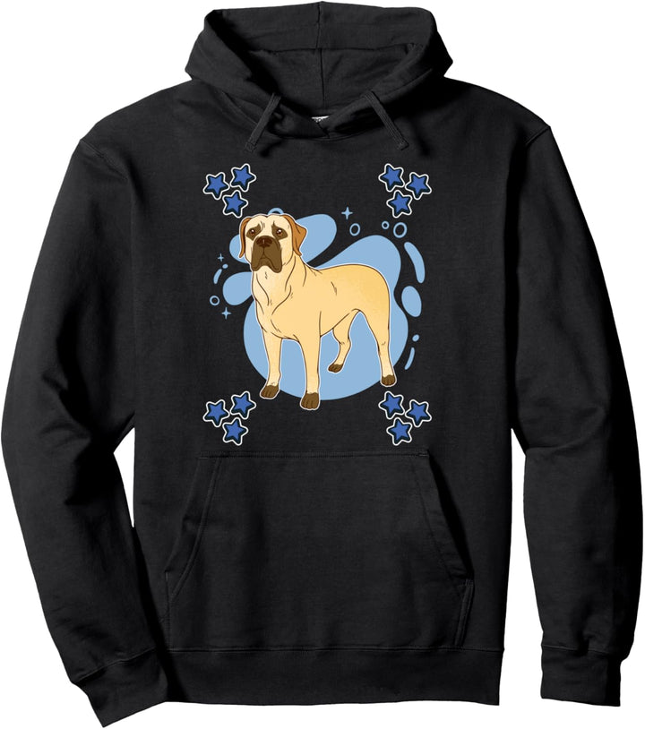 Herren Boerboel Zeichnung Sterne Jungen Boerboel Pullover Hoodie