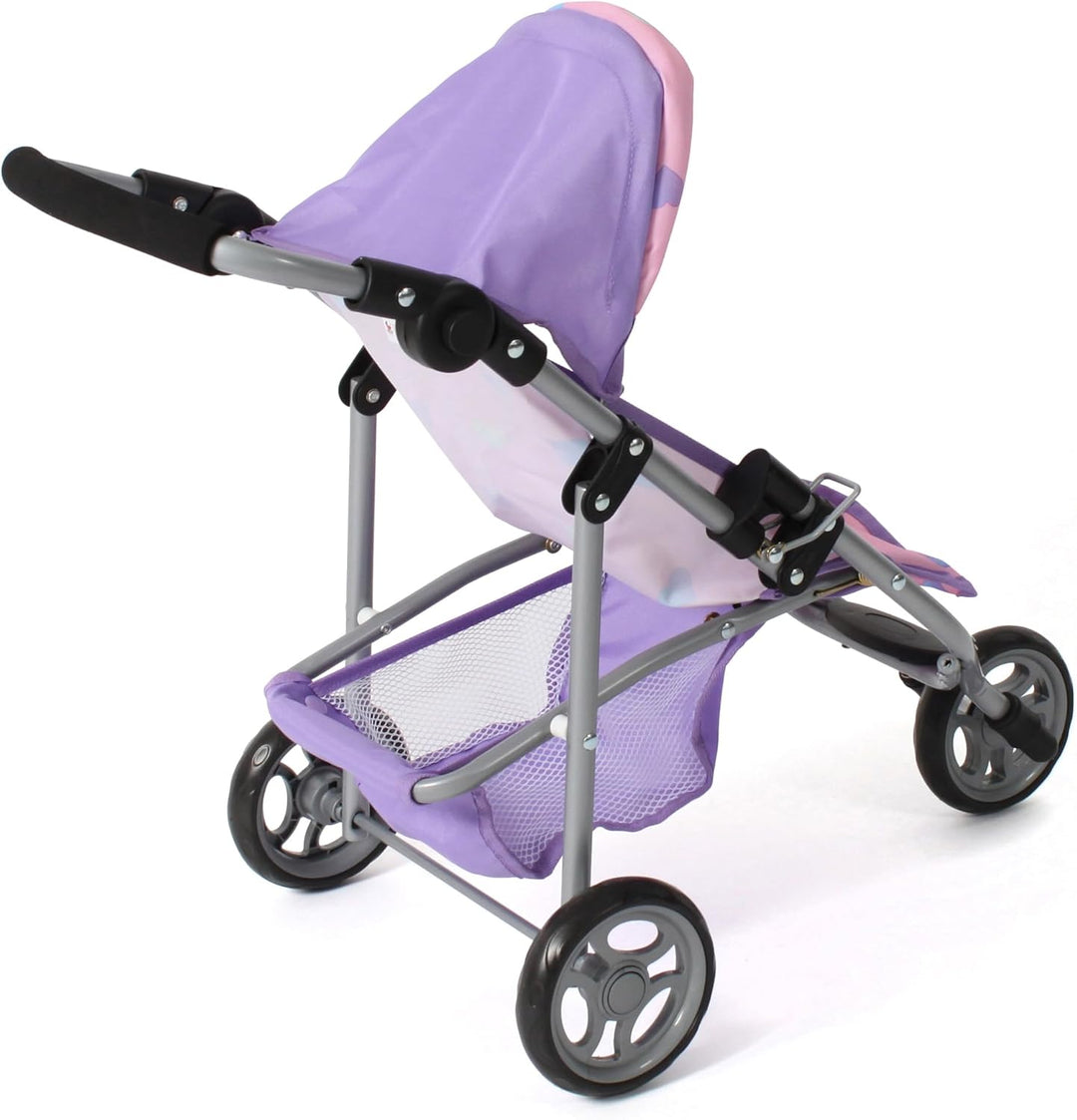 Bayer Chic 2000 - Puppenbuggy Lola, Kinderwagen für Puppen bis ca. 50 cm Grösse, Jogging-Buggy, Pupp