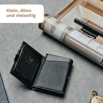 DONBOLSO Wallet NextGen Leder I Slim ohne Münzfach I Geldbeutel mit RFID Schutz I Kartenetui bis 11