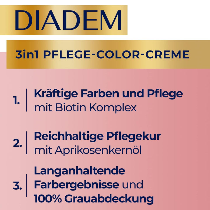 Schwarzkopf Diadem 3 in 1 Pflege-Color-Creme 794 Ultra Hellblond Stufe 3 (3 x 170 ml), permanente Ha