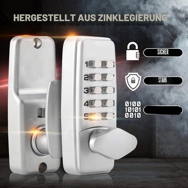 TVOGUE 28 Mechanisches digitales Code-Schloss, Schlüssellos, Eintrittstür, Zahlenhebel, Türen, Passw