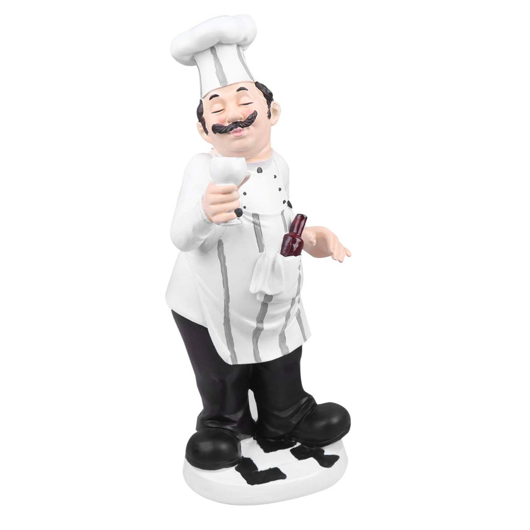 BESPORTBLE 1stk Porzellan Koch Küchenchef Statue Kochstatue Kochskulptur Harz Spielfiguren Koch Ital